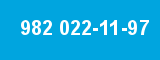 982 022-11-97 982 022-11-97